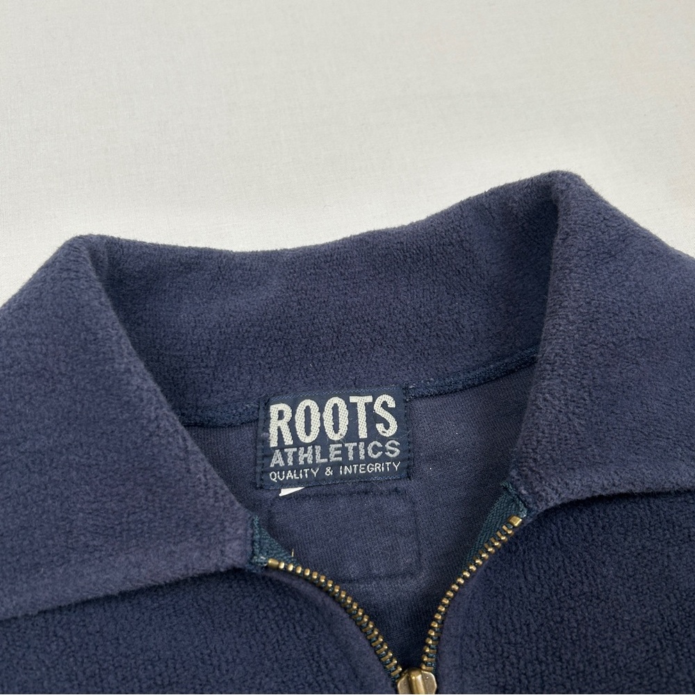 90s Roots Athletics Navy Quarter Zip - Picture 3 of 5